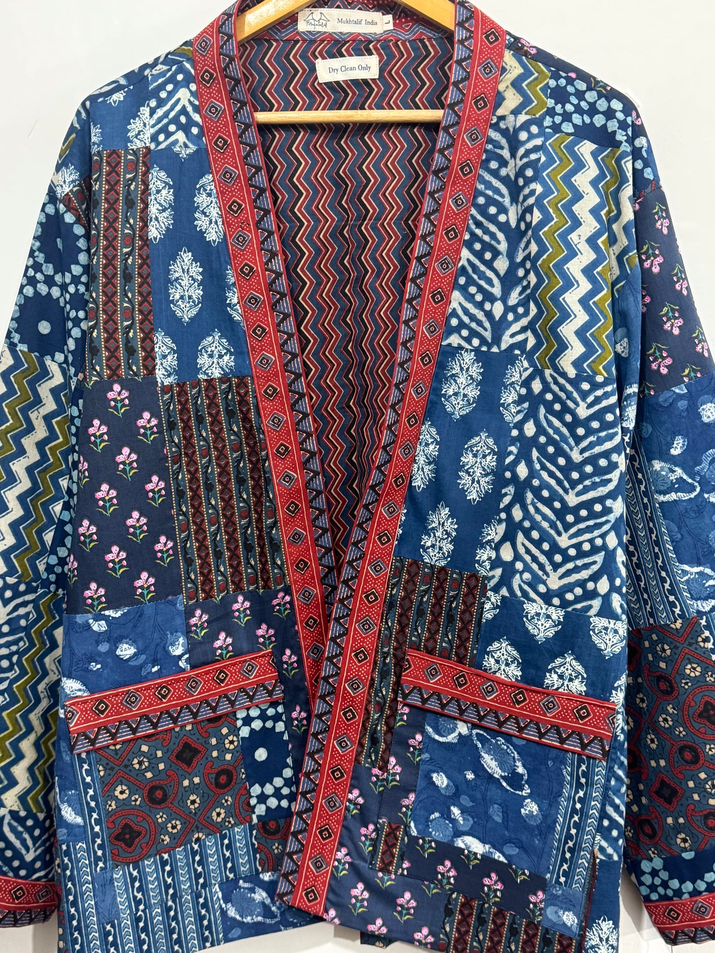 Indigo Collage Wrap