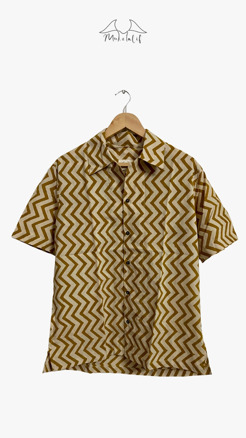 Mustard Zigzag Shirt