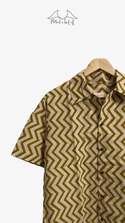 Mustard Zigzag Shirt