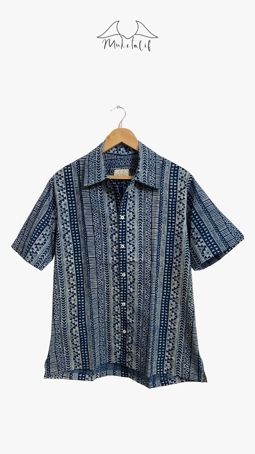 Tribalism Indigo Stripe Shirt