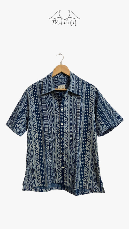 Tribalism Indigo Stripe Shirt