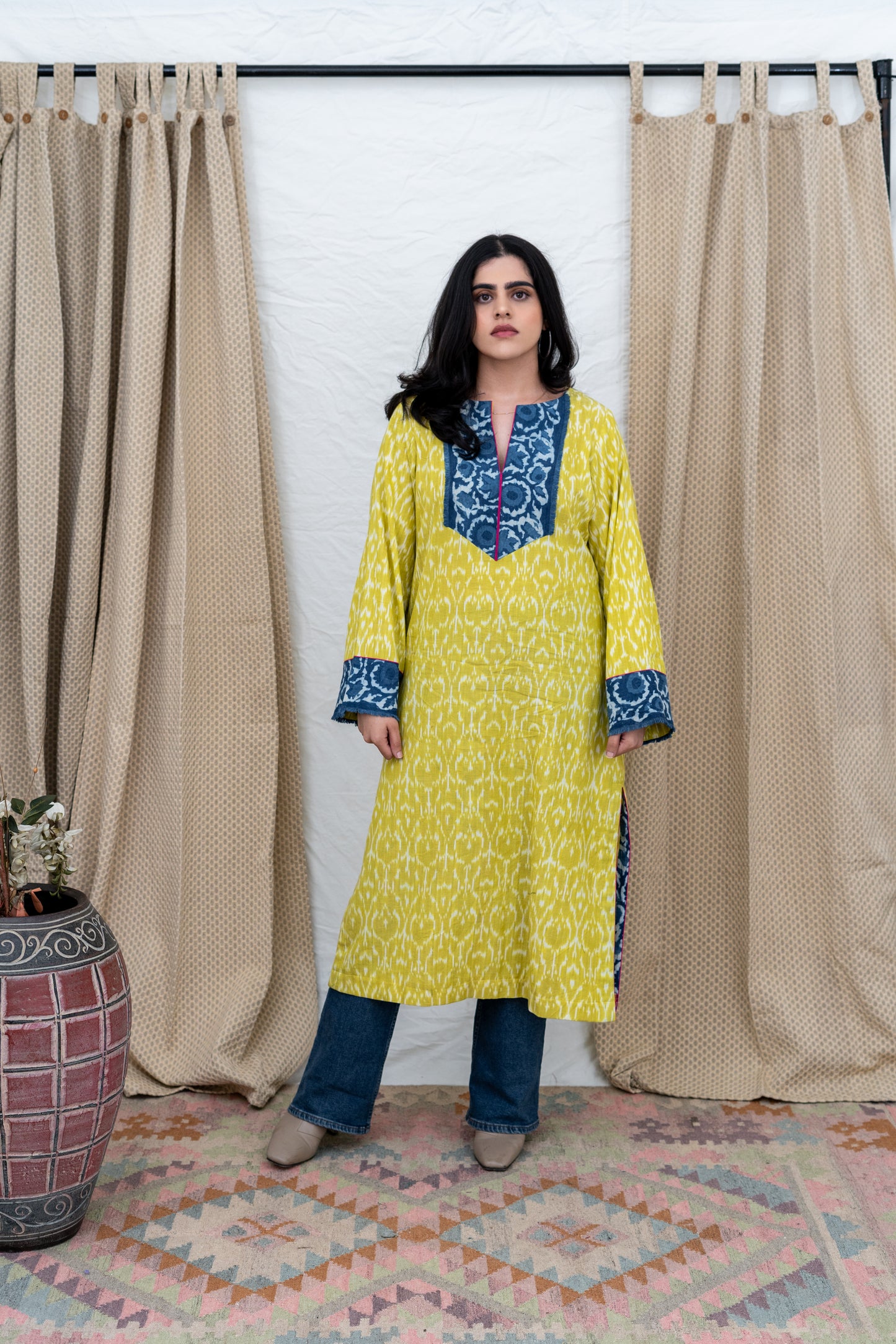 Boho Ikat Kurta