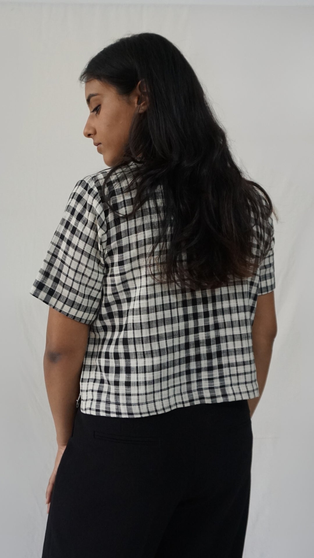 Checkered Crop Top