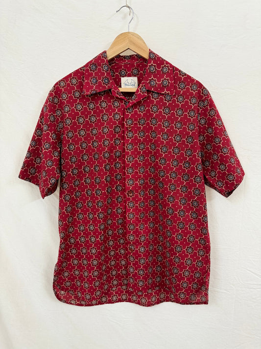 Red Bloom Cotton Shirt