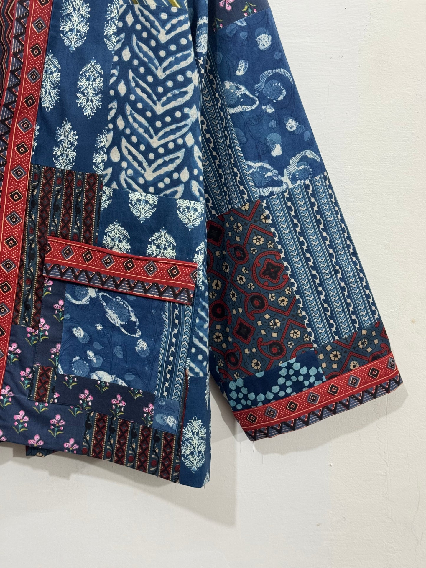 Indigo Collage Wrap