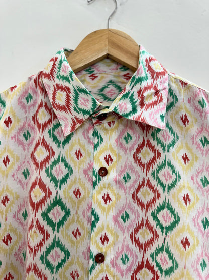 Color burst Cotton Shirt