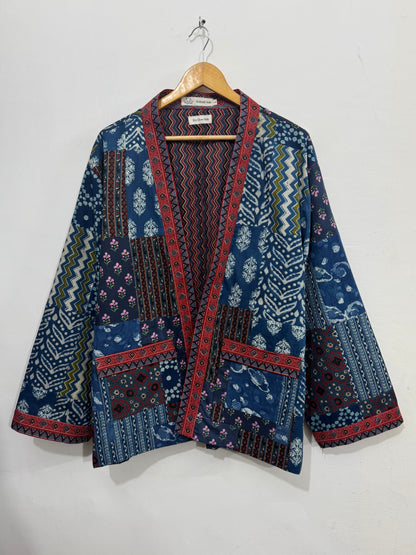 Indigo Collage Wrap