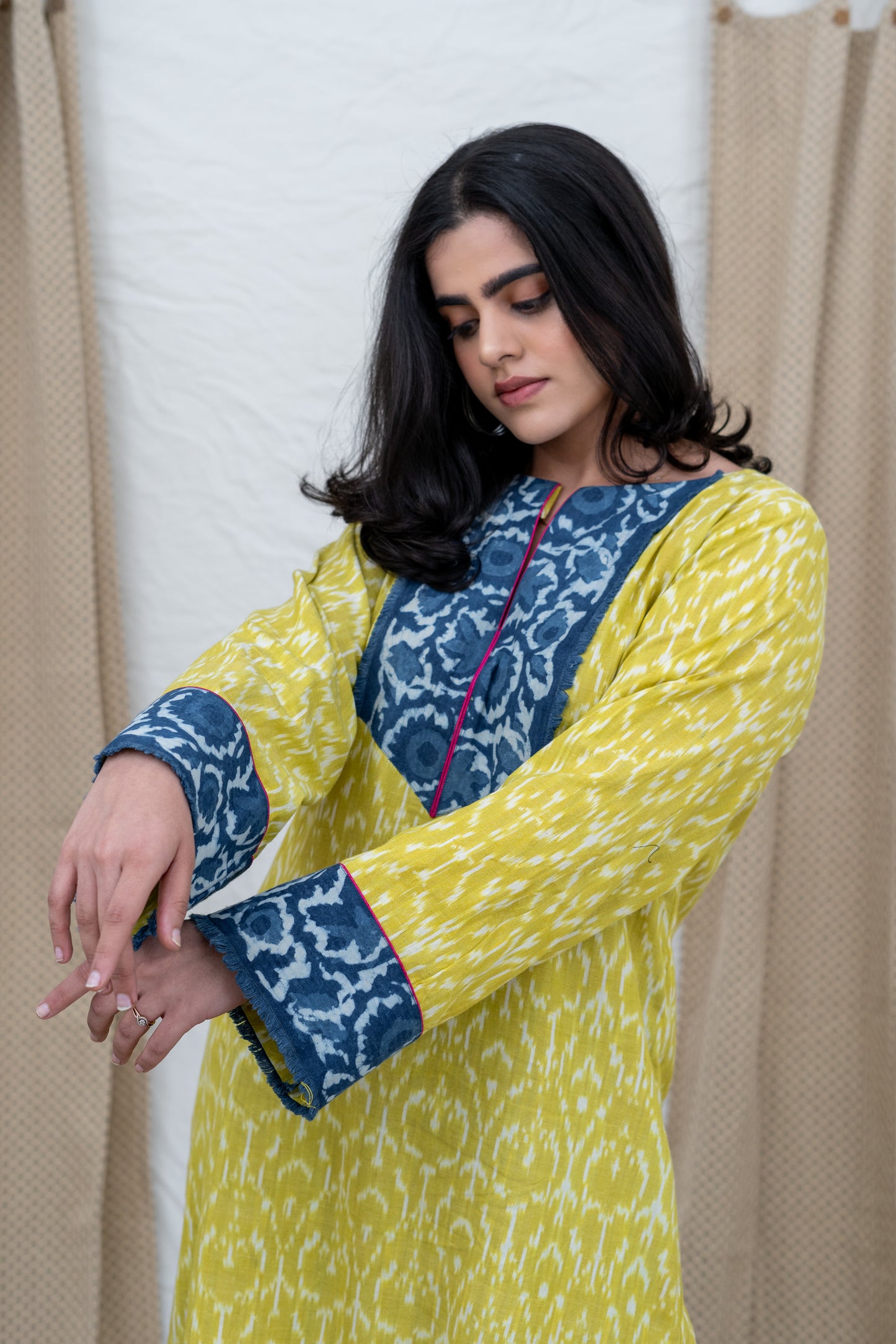 Boho Ikat Kurta