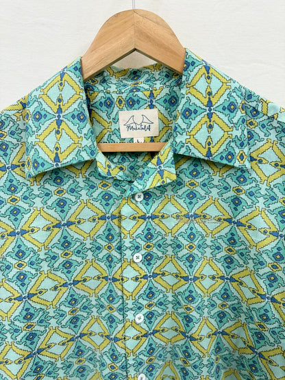 Geo Chic Cotton Shirt