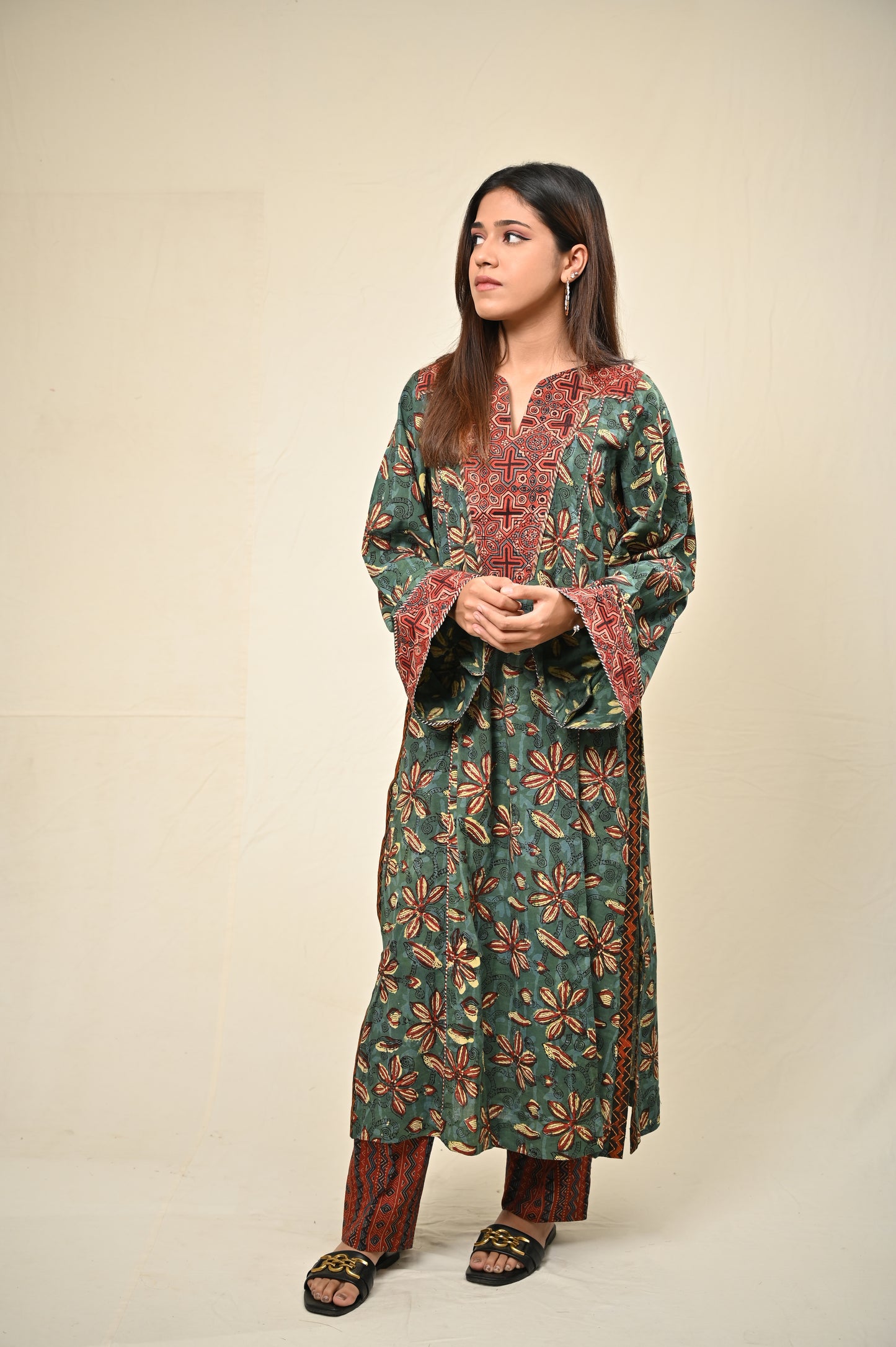 Afiya Cotton A-line Kurta