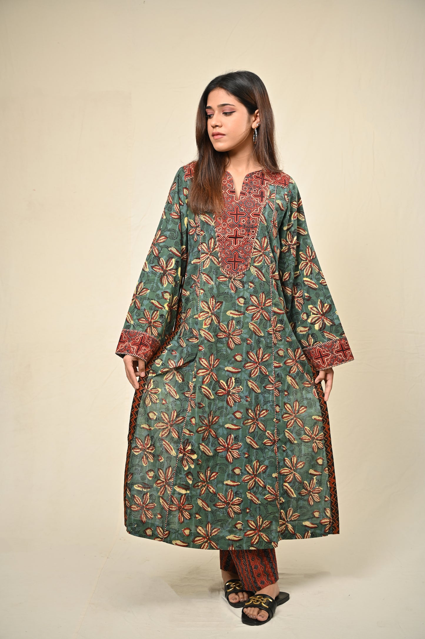 Afiya Cotton A-line Kurta