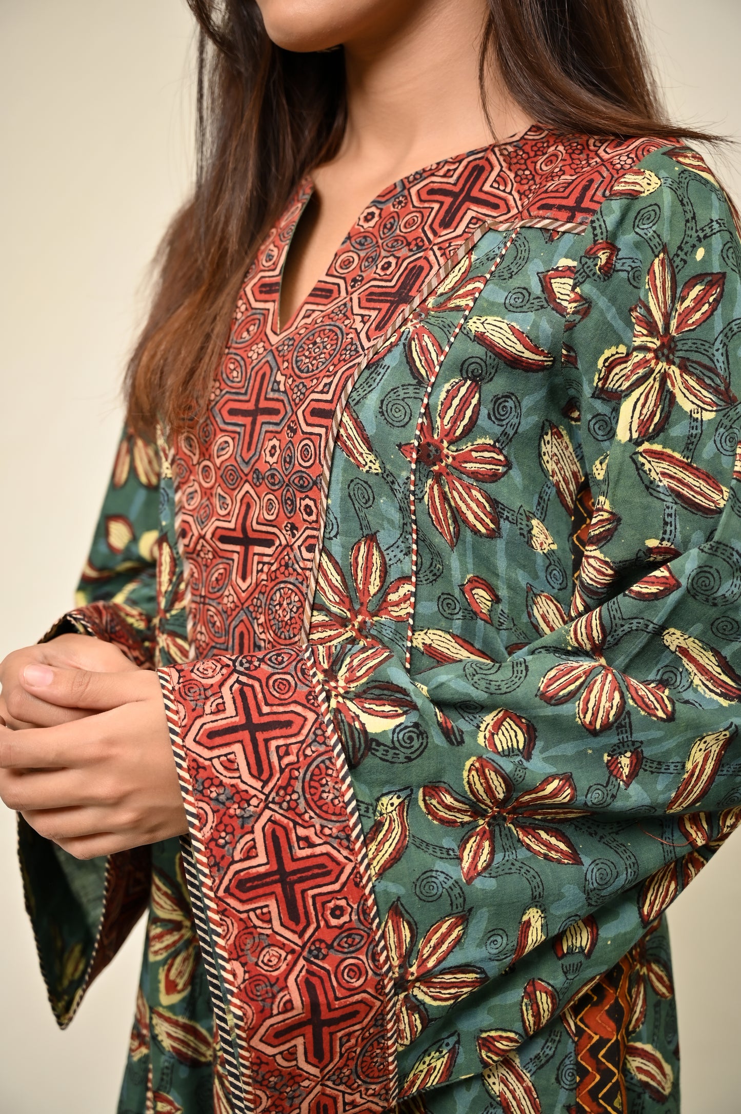 Afiya Cotton A-line Kurta