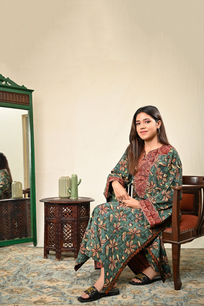 Afiya Cotton A-line Kurta