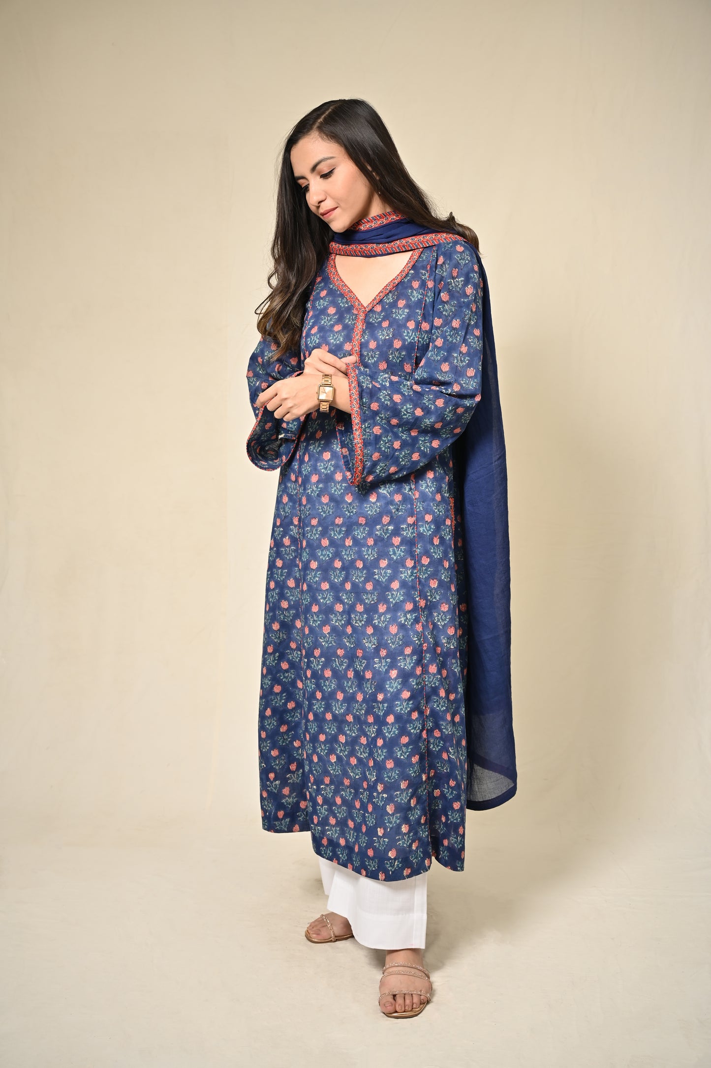 Naaz Cotton A-Line Kurta