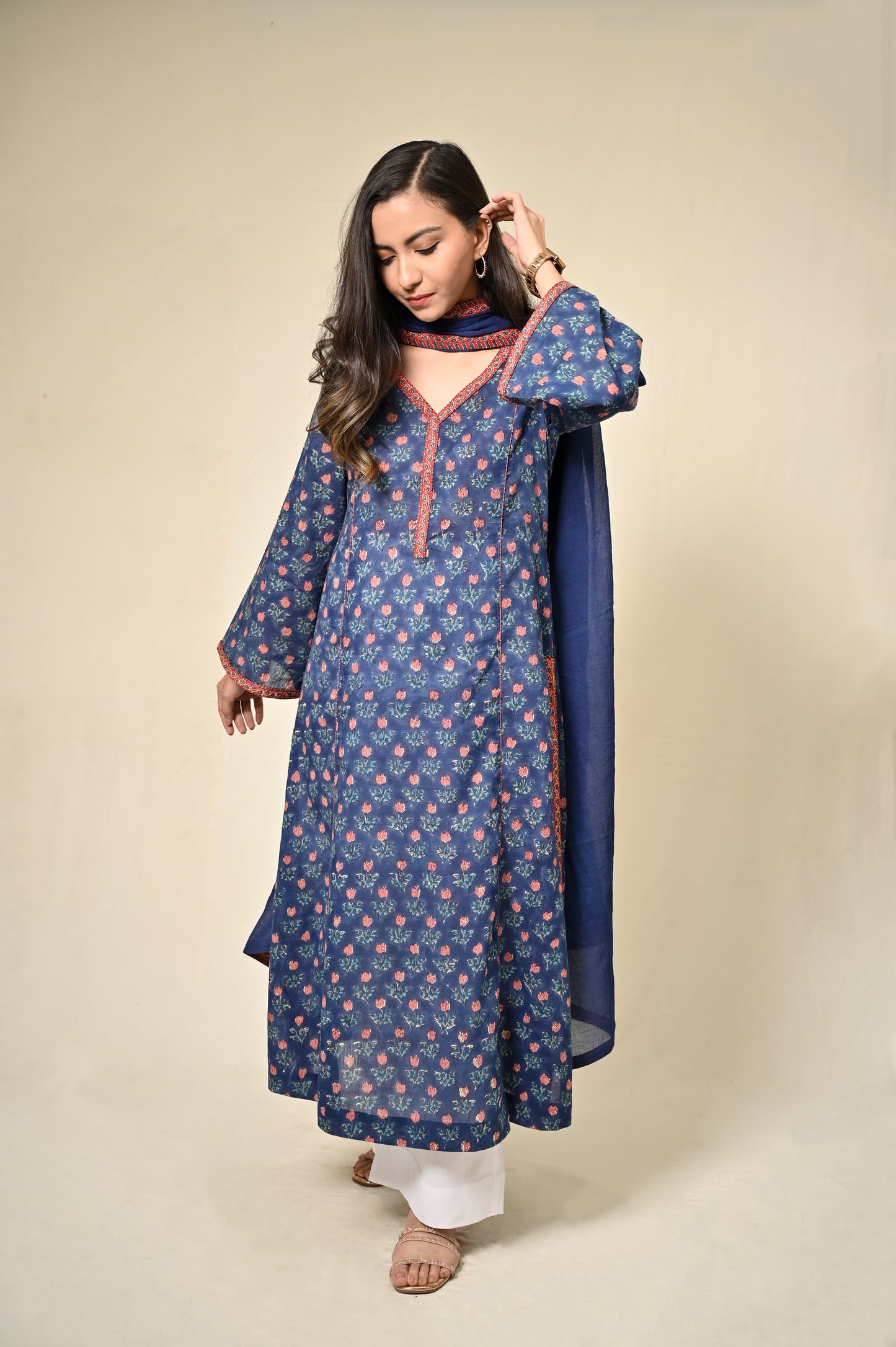 Naaz Cotton A-Line Kurta