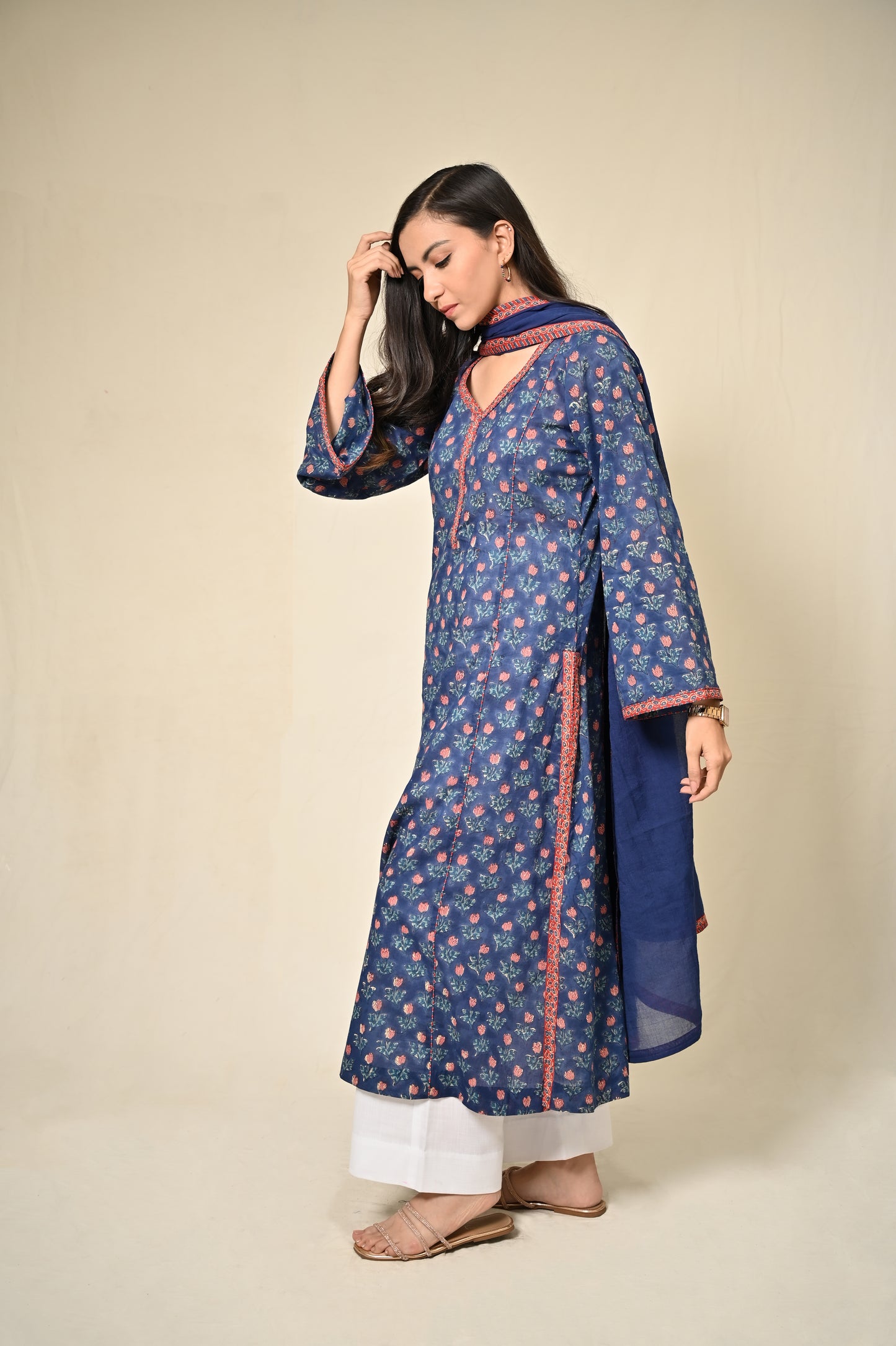 Naaz Cotton A-Line Kurta