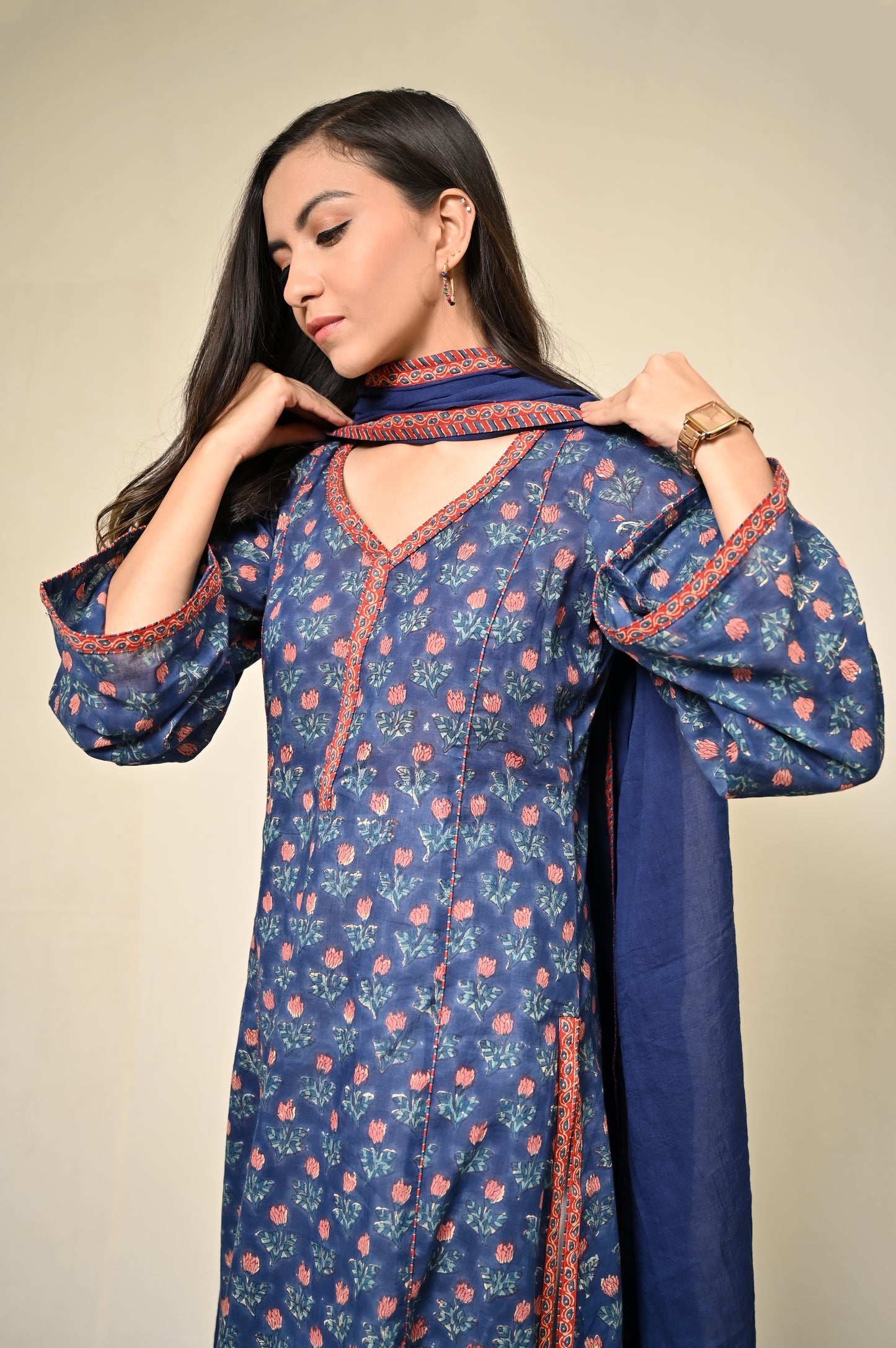 Naaz Cotton A-Line Kurta