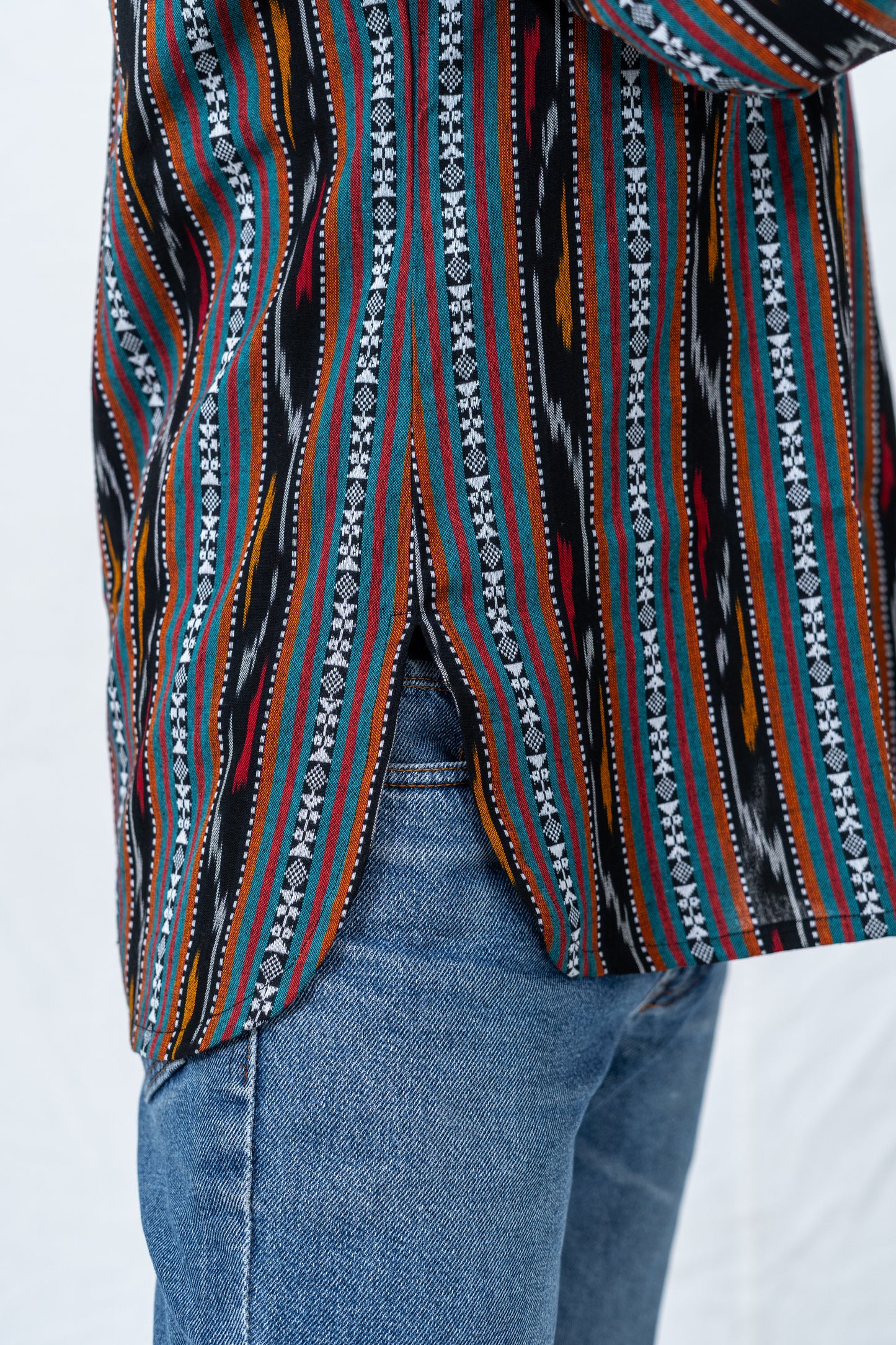 Ikat Multicolour Short Kurta