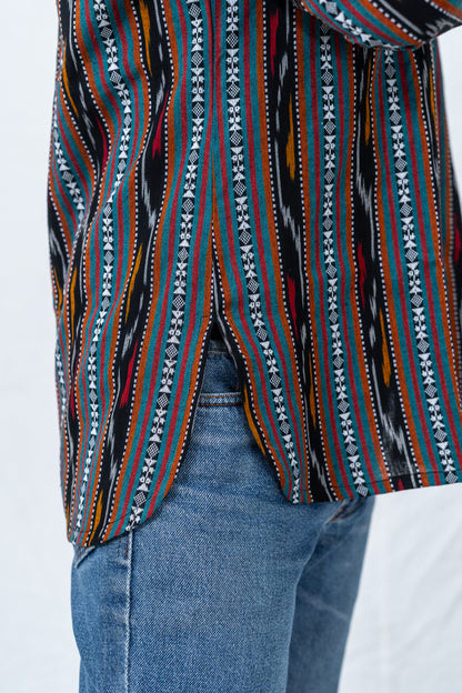 Ikat Multicolour Short Kurta