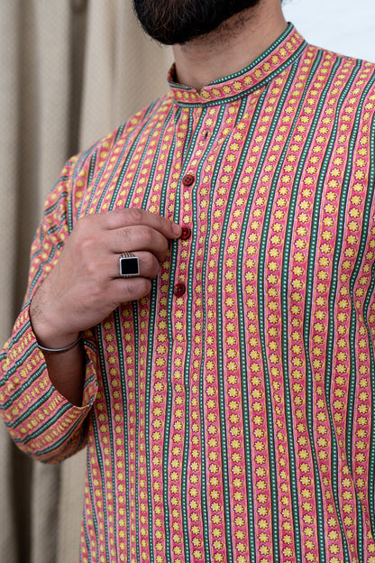 Narangah Striped Kurta