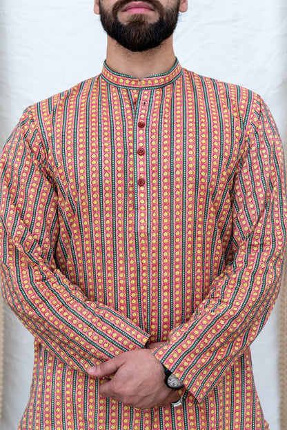 Narangah Striped Kurta