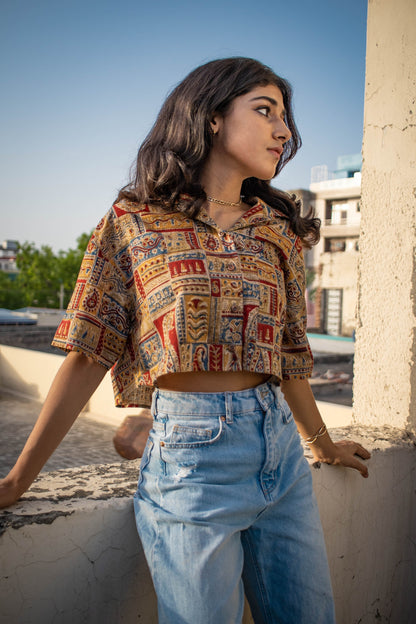 Paisley Medley Crop Top