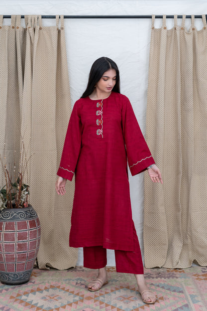 Sufiyana Hand Embroidered Kurta Pant Set