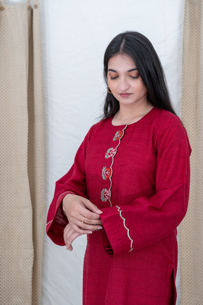 Sufiyana Hand Embroidered Kurta Pant Set