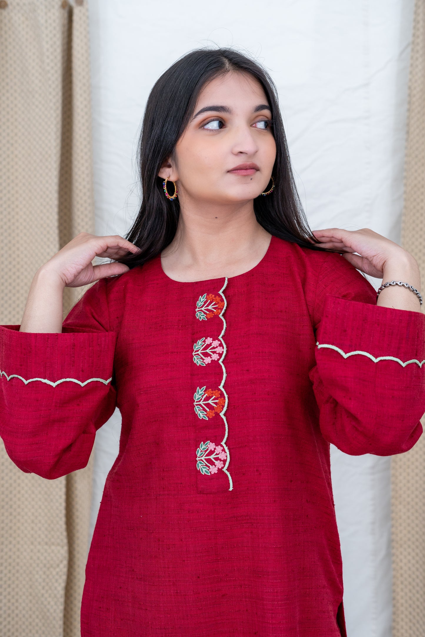 Sufiyana Hand Embroidered Kurta Pant Set